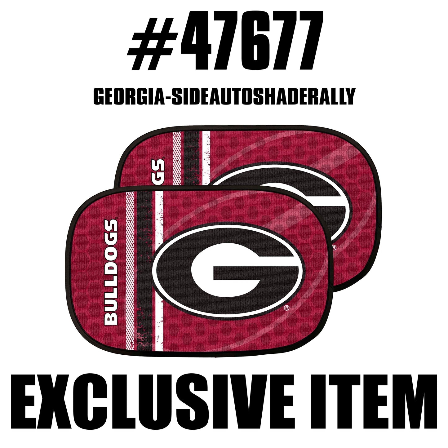 University Of Georgia Side Auto Shade Rally