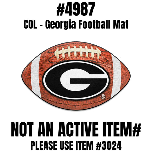 University of Georgia Football Mat