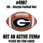 University of Georgia Football Mat