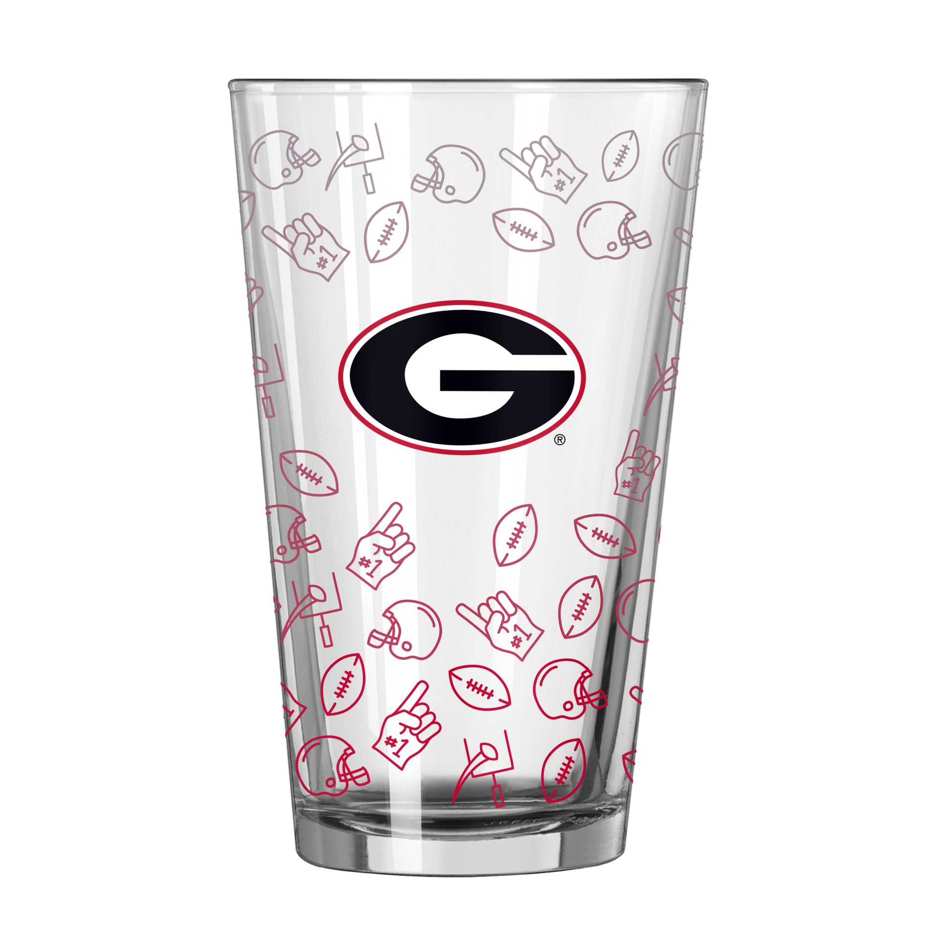 Georgia 16oz Ombre Playmaker Pint Glass