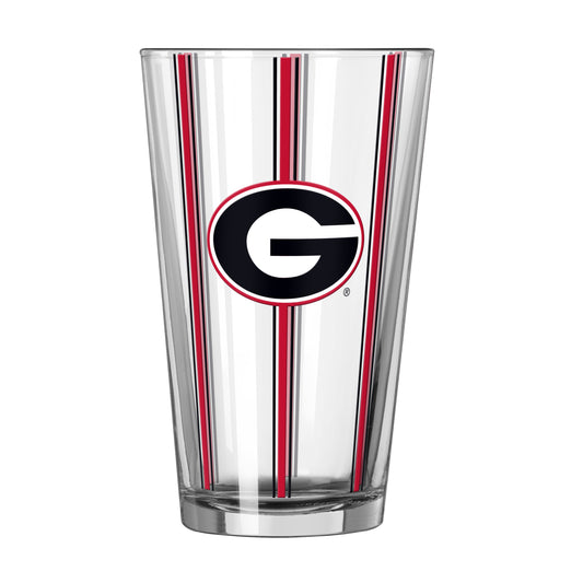 Georgia 16oz Thin Stripe Pint Glass