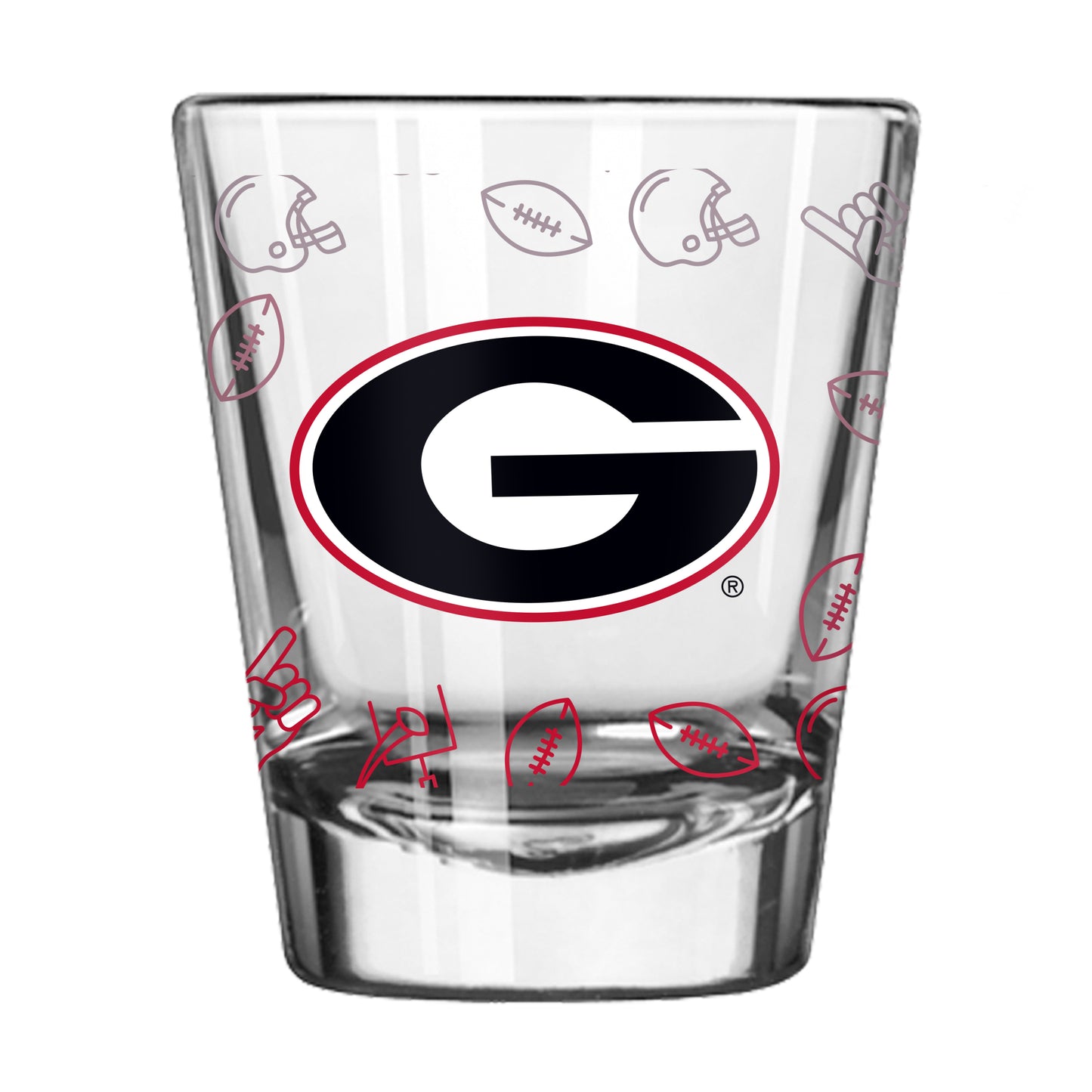 Georgia 2oz Ombre Playmaker Shot Glass
