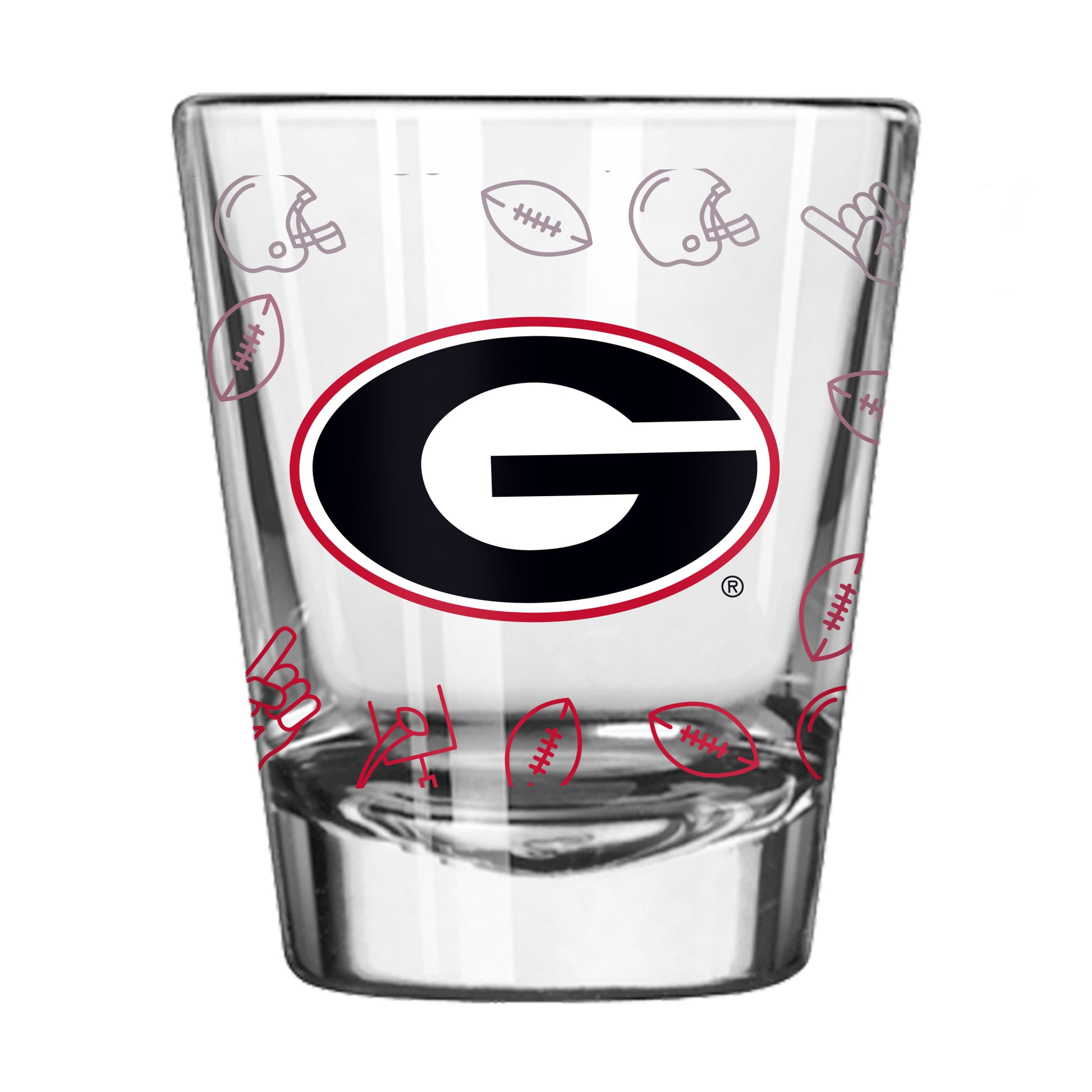 Georgia 2oz Ombre Playmaker Shot Glass