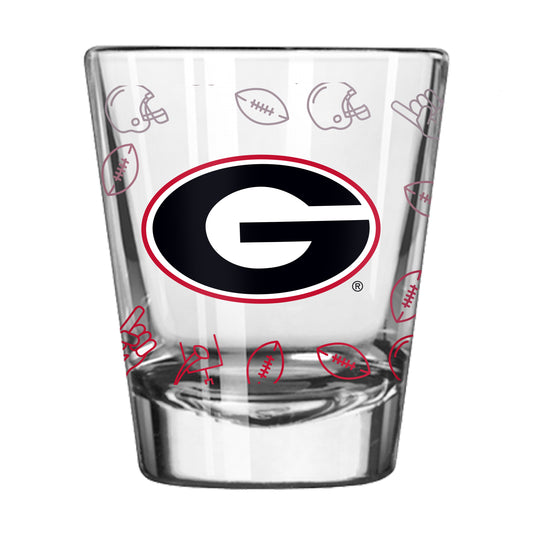 Georgia 2oz Ombre Playmaker Shot Glass