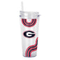 Georgia 22oz Waves Dbl Wall Clear Tumbler