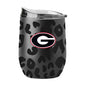 Georgia Leopard 16oz Black Powdercoat Curved Beverage