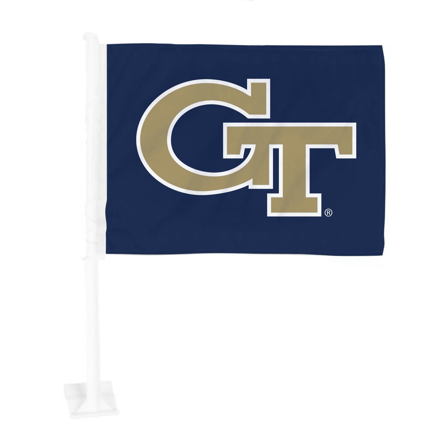 Georgia Tech Car Flag 11x14
