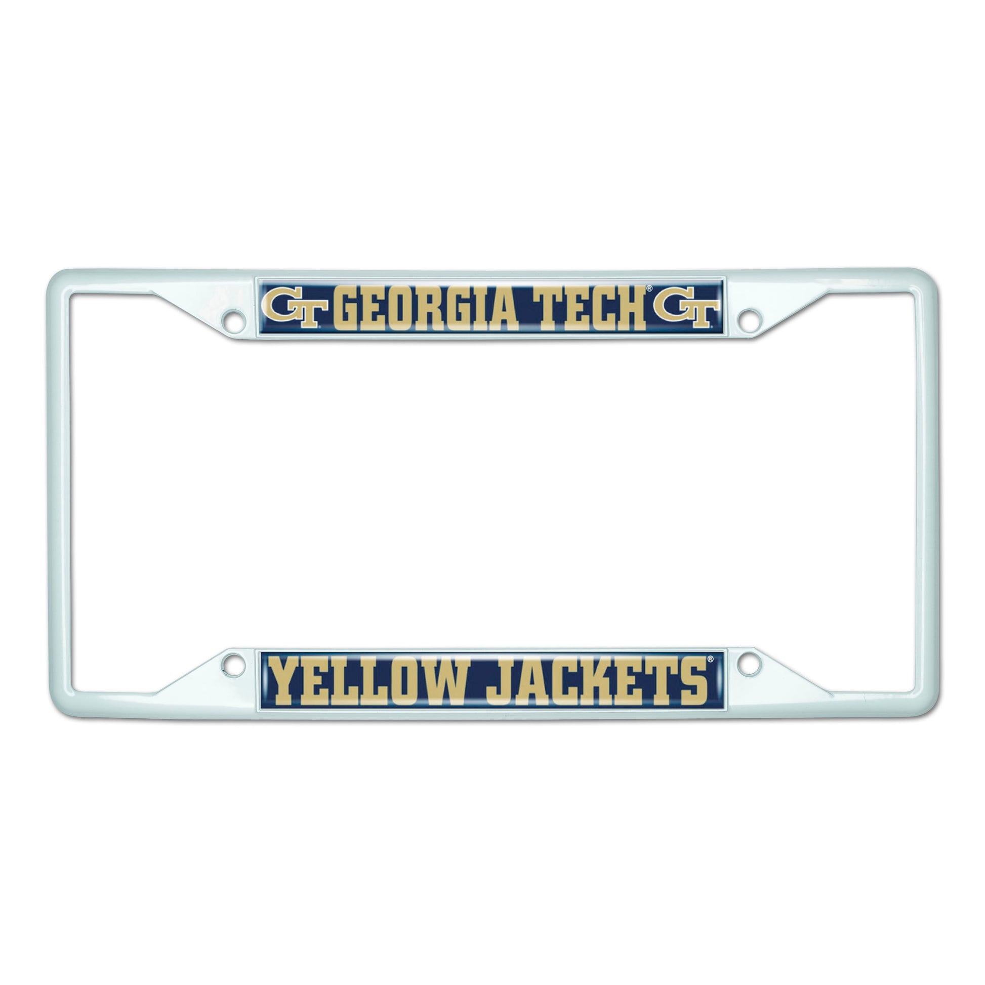 Georgia Tech-White License Plate Frame