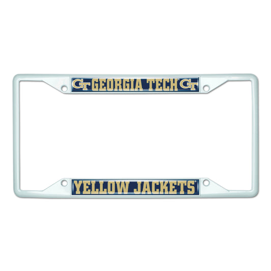 Georgia Tech-White License Plate Frame