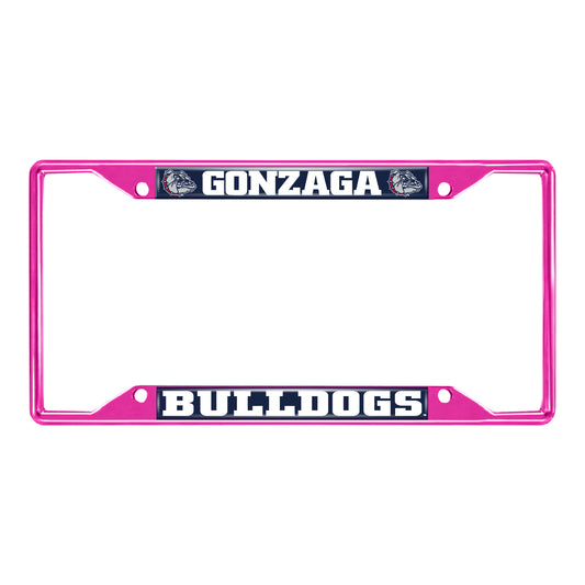 Gonzaga University Pink License Plate Frame