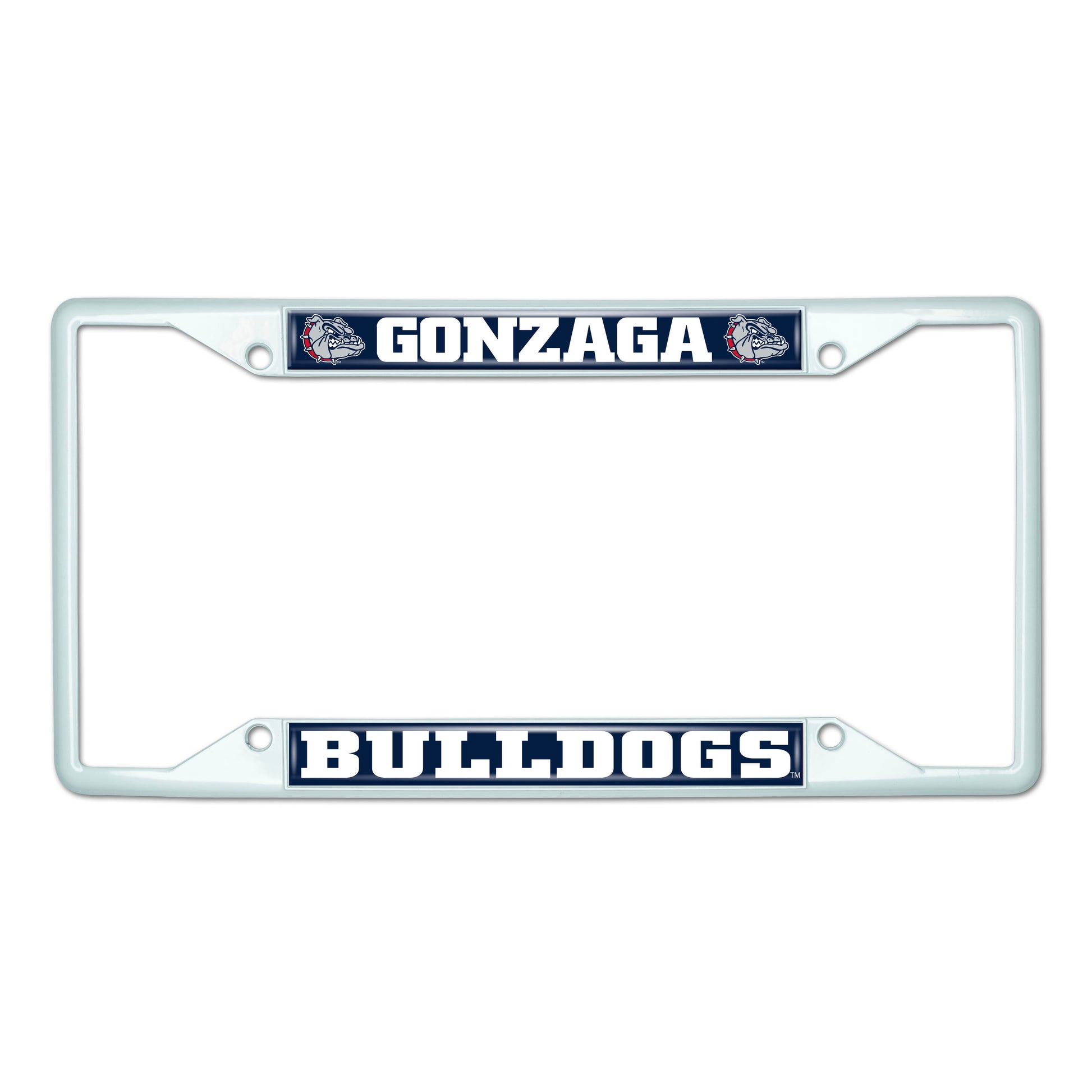 Gonzaga University White License Plate