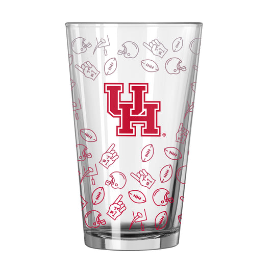 Houston 16oz Ombre Playmaker Pint Glass