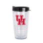 Houston 16oz Flipside Dbl Wall Clear Tumbler