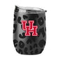 Houston Leopard 16oz Black Powdercoat Curved Beverage