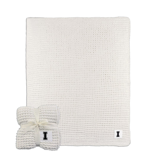 Idaho Ivory Cable Knit Throw 50x60