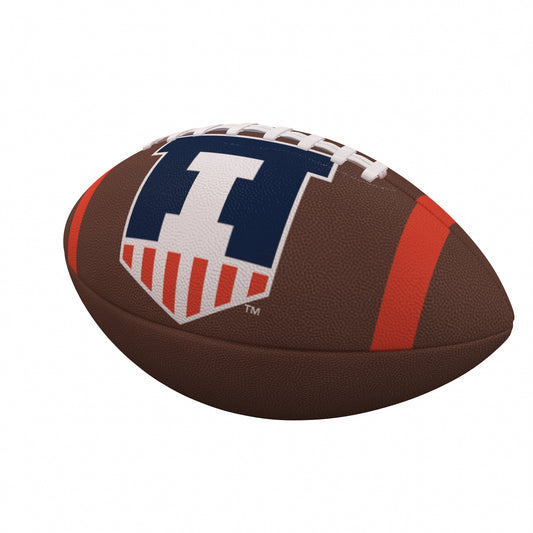 Illinois Team Stripe Official-Size Composite Football