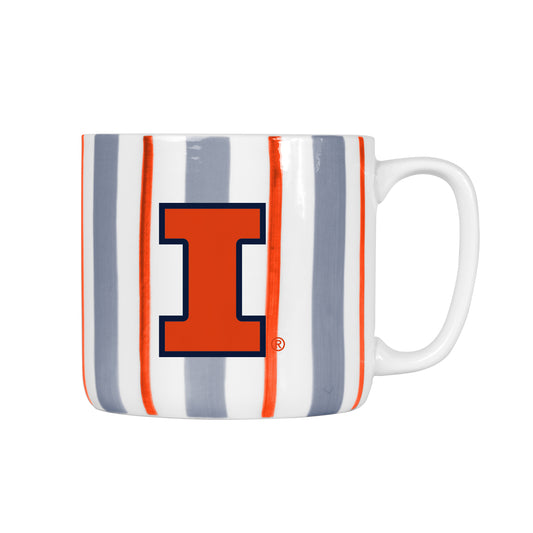 Illinois 16oz Brushstroke Stripe Mug