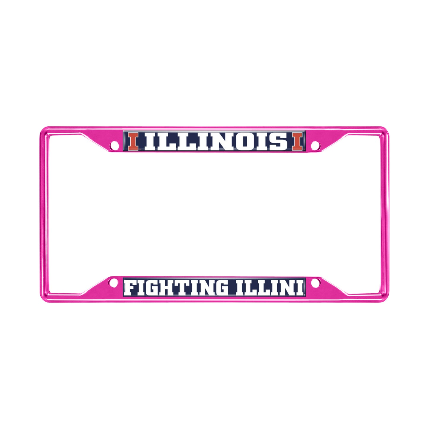 Illinois-Pink License Plate Frame
