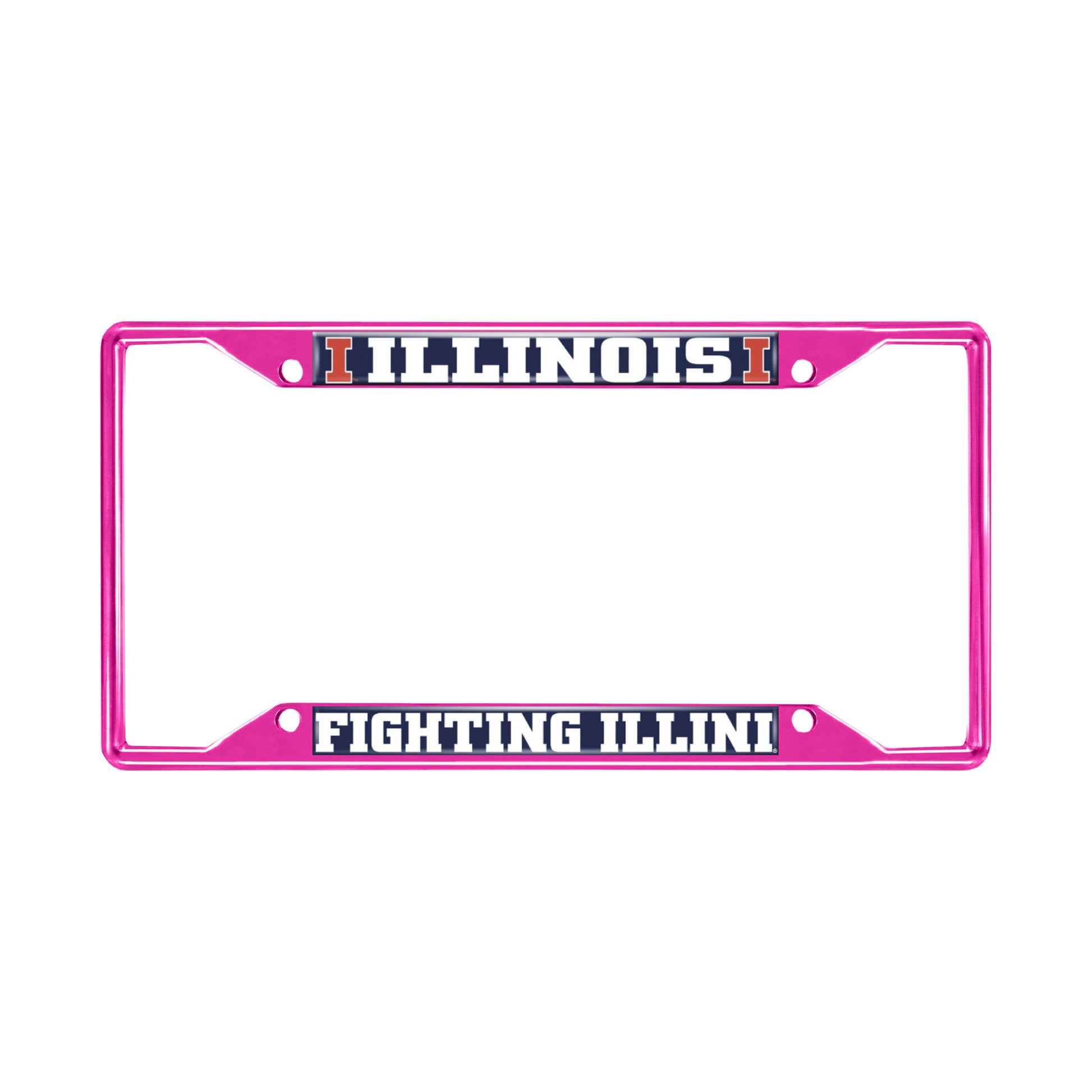 Illinois-Pink License Plate Frame