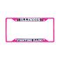 Illinois-Pink License Plate Frame