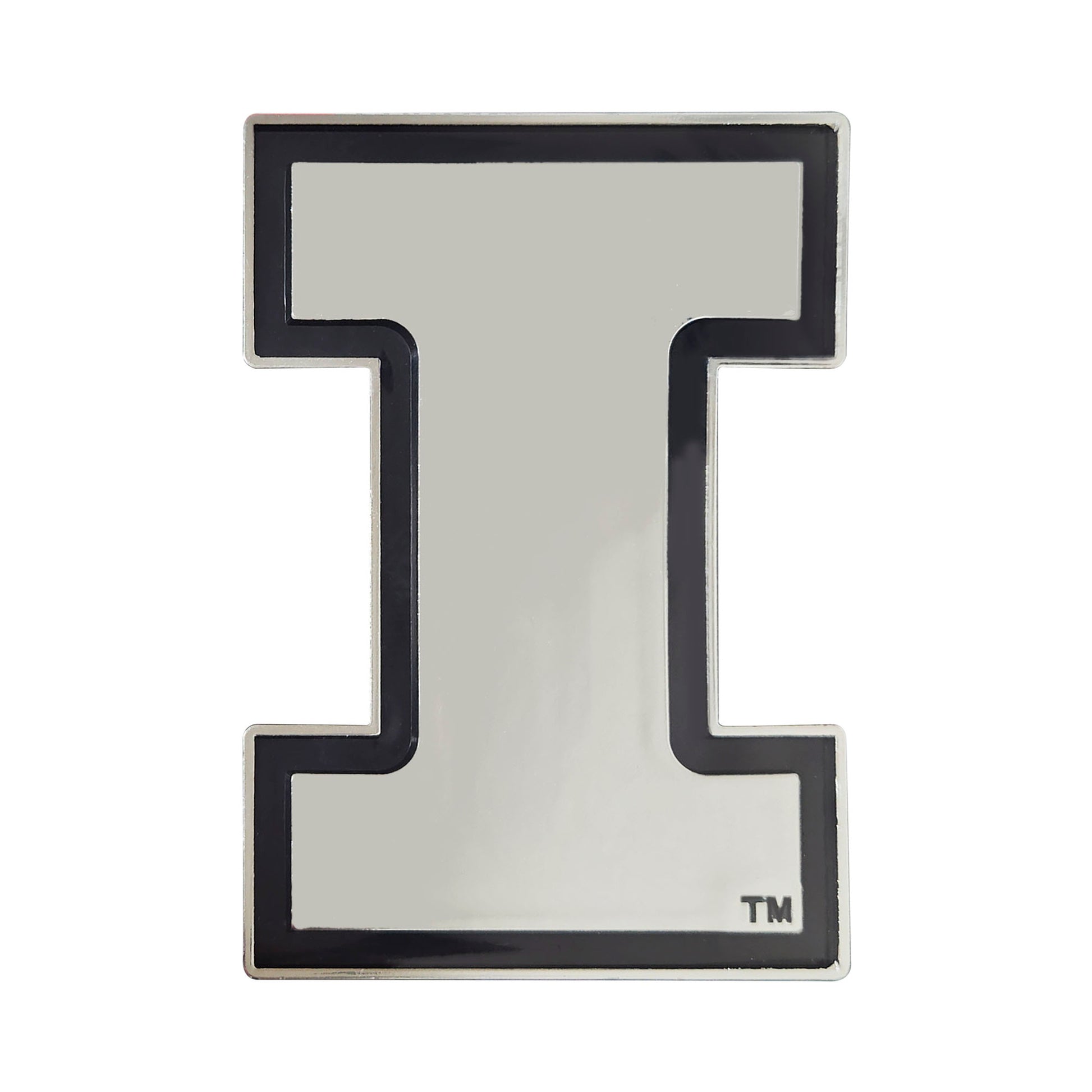 University of Illinois Plastic Chrome Emblem