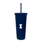 Illinois Navy 24oz Studded Tumbler