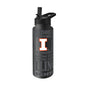 Illinois 34oz Black Replay Quencher Bottle