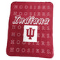 Indiana Classic Repeating Team Name Fleece Throw