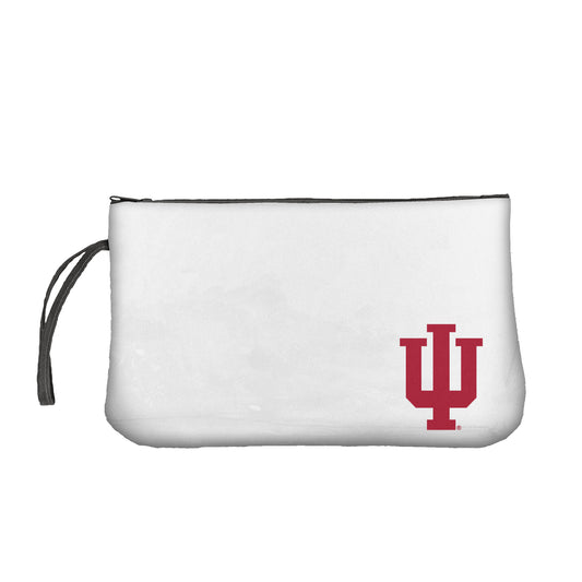 Indiana Clear Black Wristlet