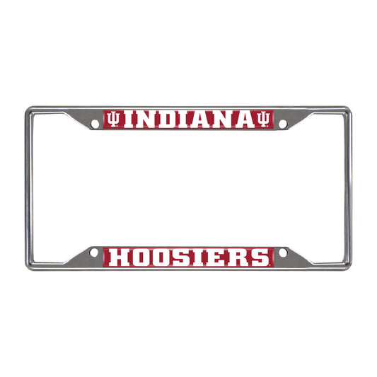 Indiana University Chrome License Plate Frame