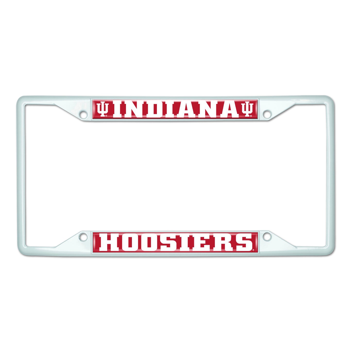 Indiana University-White License Plate Frame