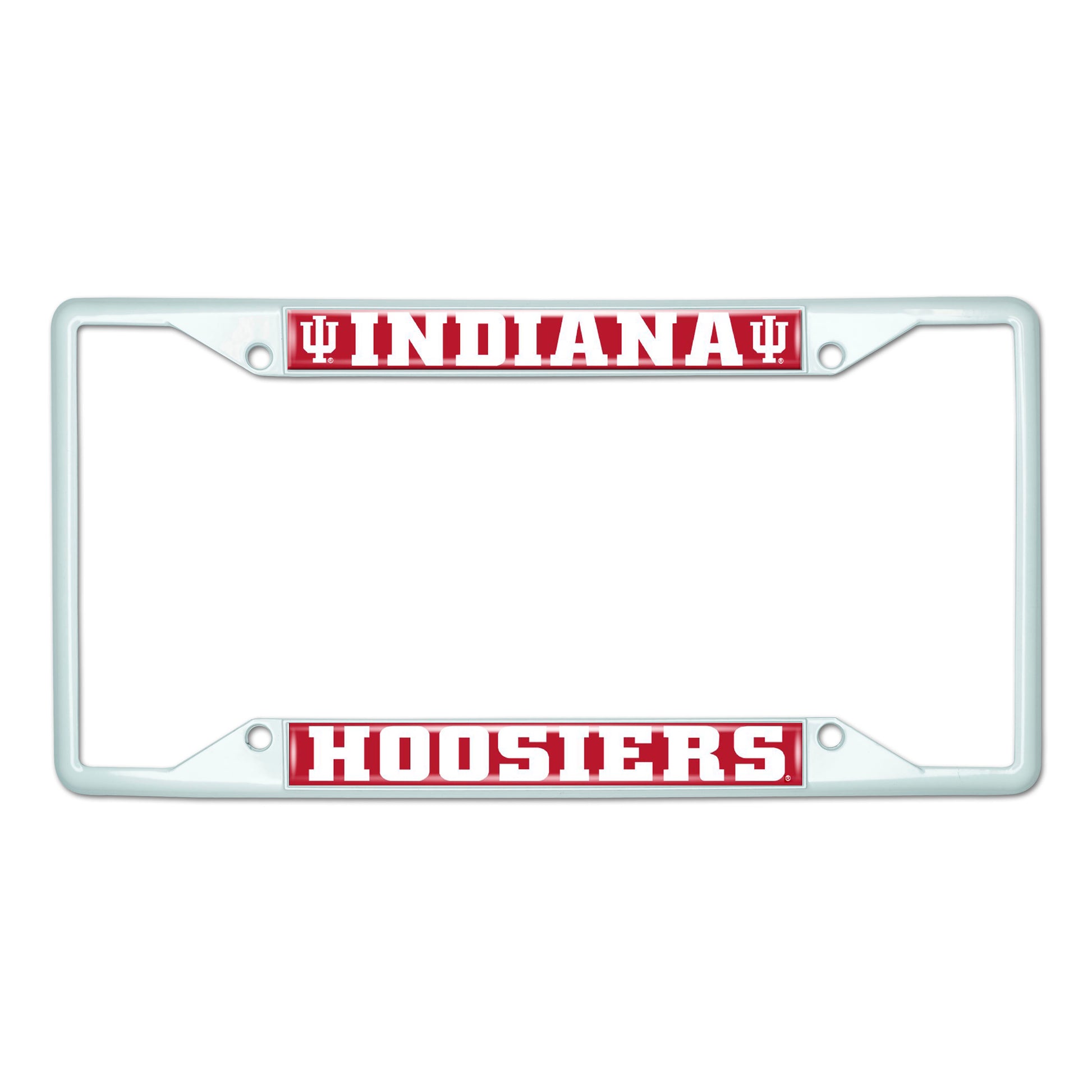 Indiana University-White License Plate Frame