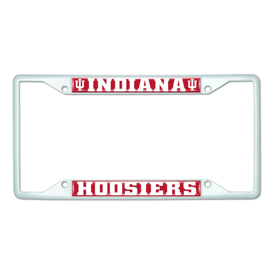 Indiana University-White License Plate Frame