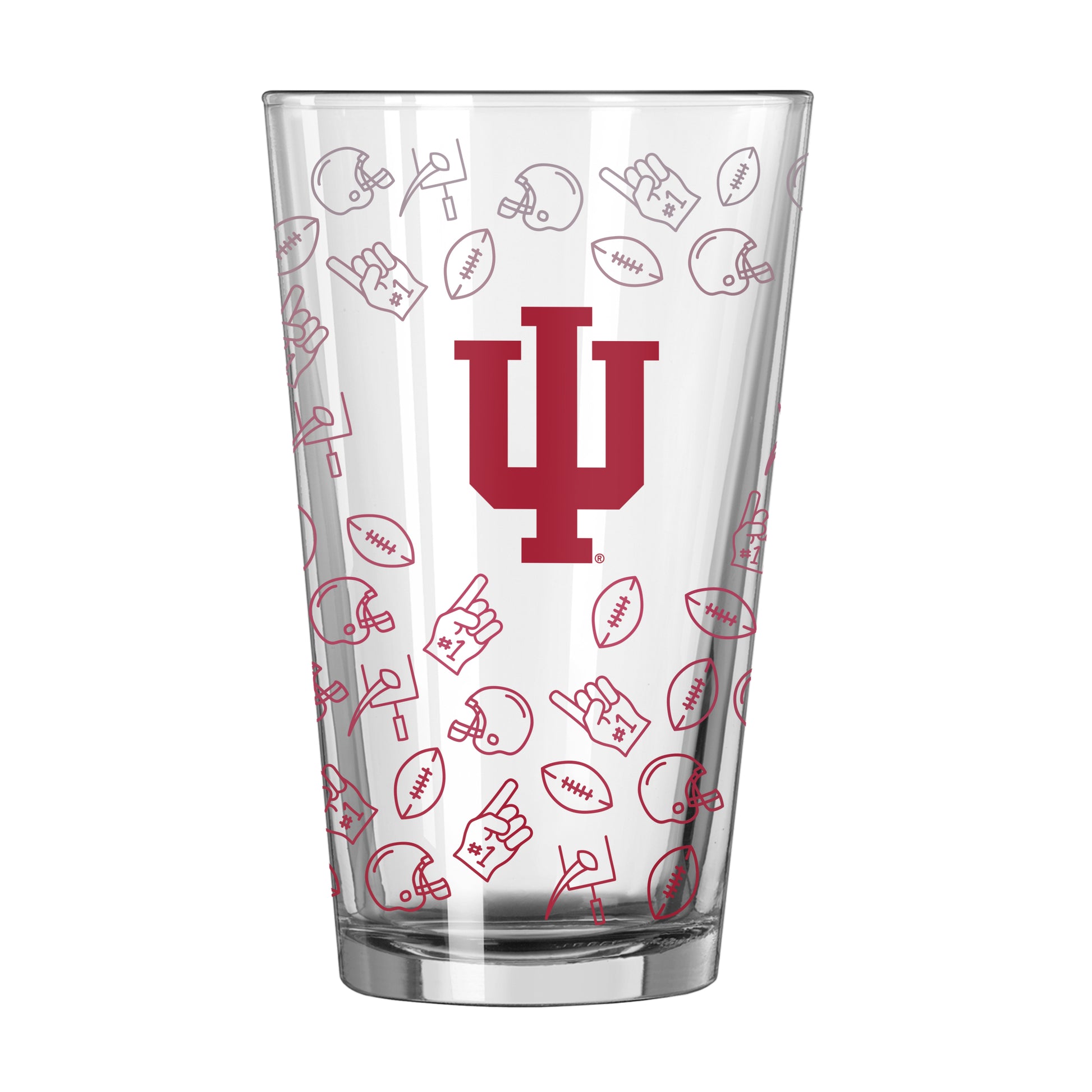 Indiana 16oz Ombre Playmaker Pint Glass