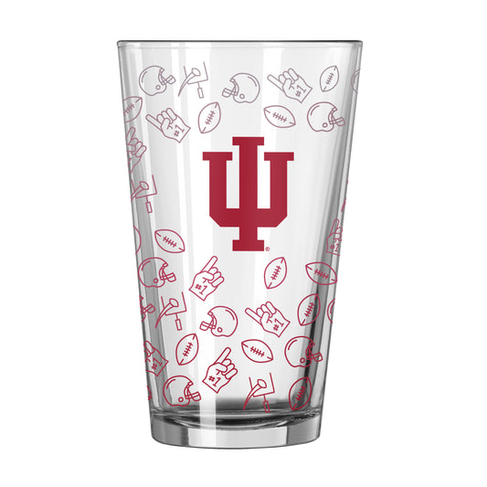 Indiana 16oz Ombre Playmaker Pint Glass