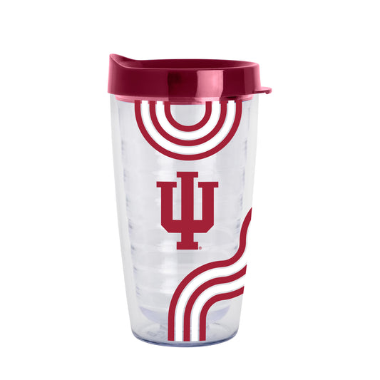 Indiana 16oz Waves Dbl Wall Clear Tumbler