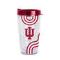Indiana 16oz Waves Dbl Wall Clear Tumbler