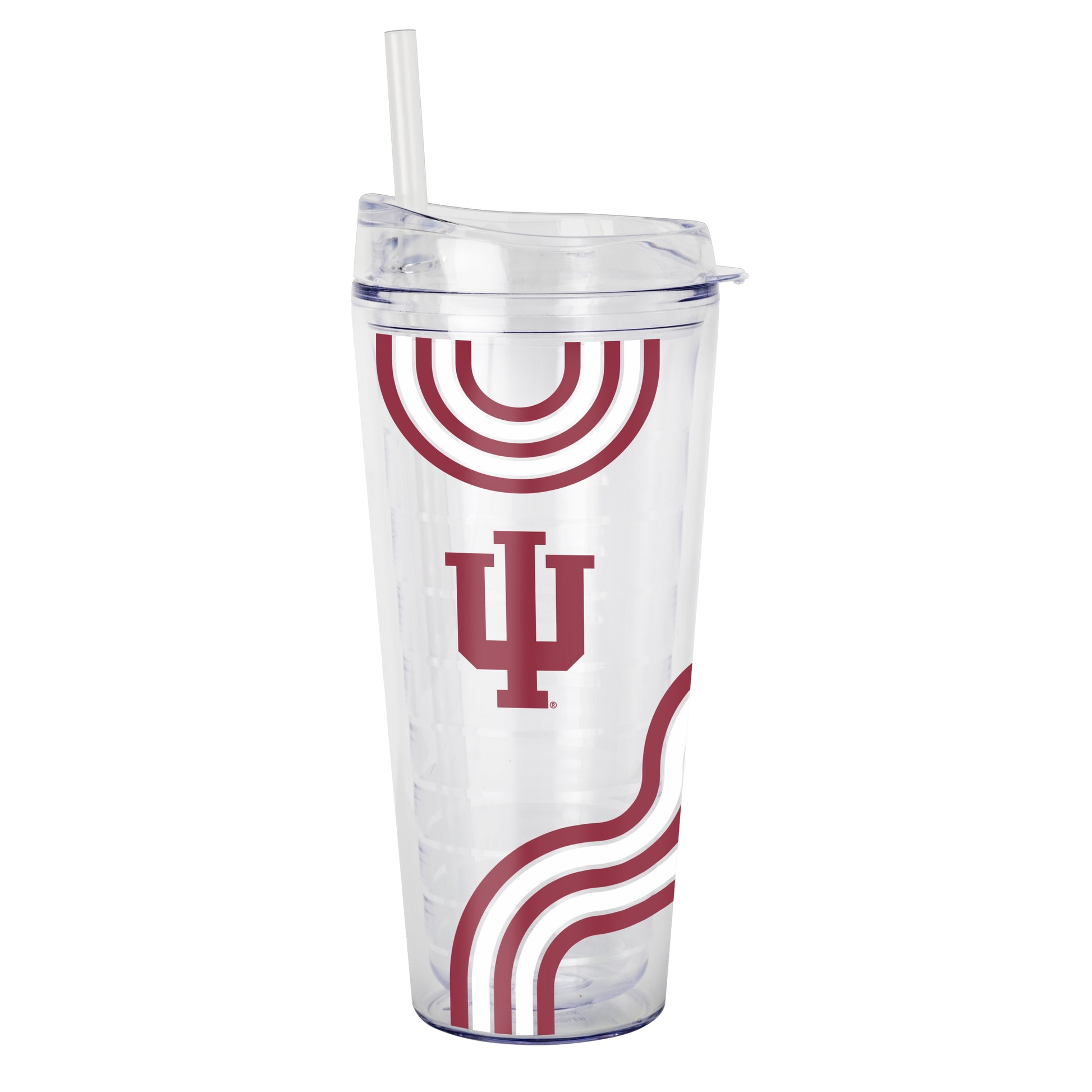 Indiana 22oz Waves Dbl Wall Clear Tumbler