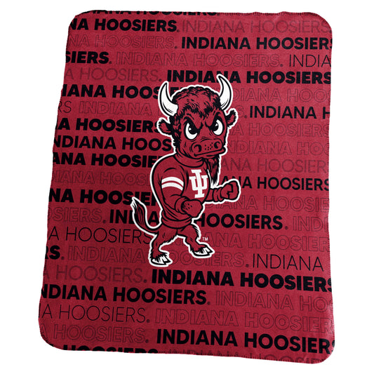 Indiana University - Vintage Classic Fleece Throw