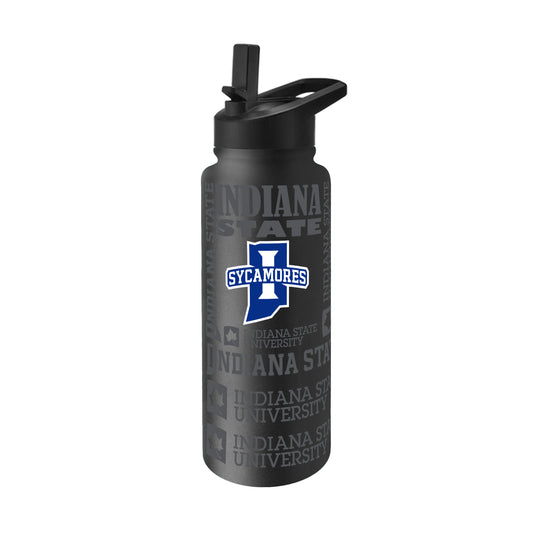 Indiana State 34oz Black Replay Quencher Bottle
