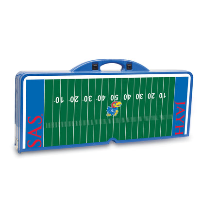 Kansas Jayhawks - Picnic Table Portable Folding Table with Seats