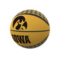 Iowa Repeating Logo Mini-Size Rubber Basketball