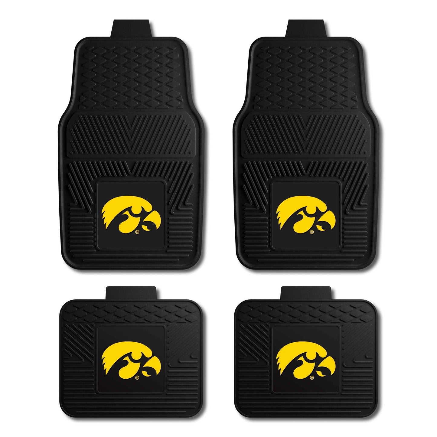 Iowa 4pc Vinyl Car Mat Set