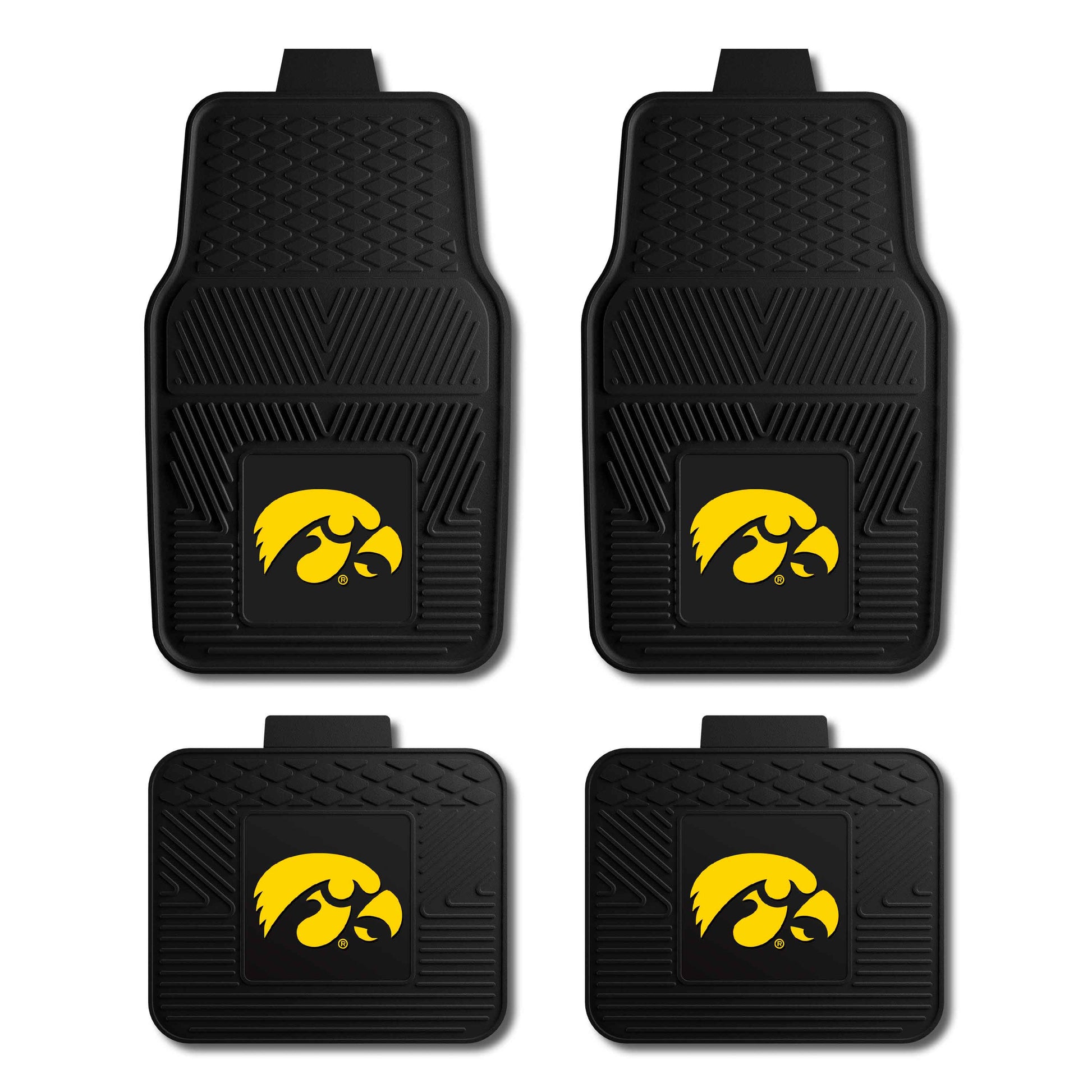 Iowa 4pc Vinyl Car Mat Set