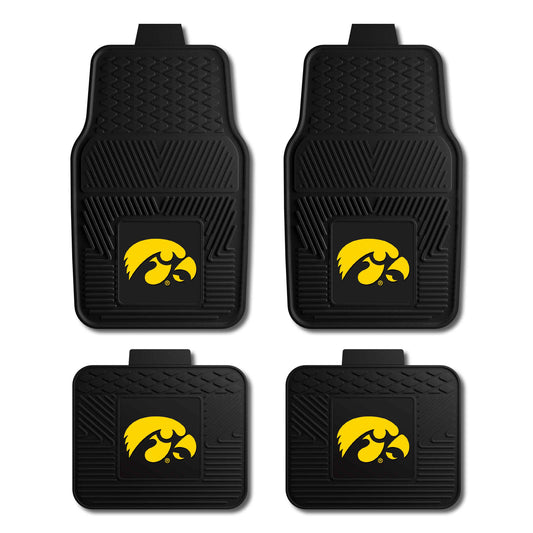 Iowa 4pc Vinyl Car Mat Set
