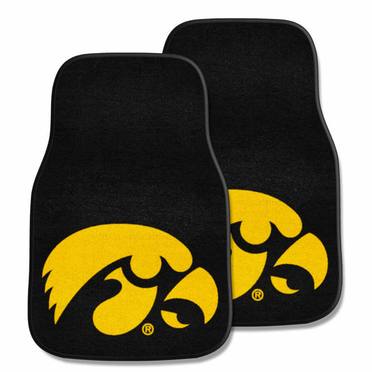 University of Iowa 2-pc Carpet Car Mat Set