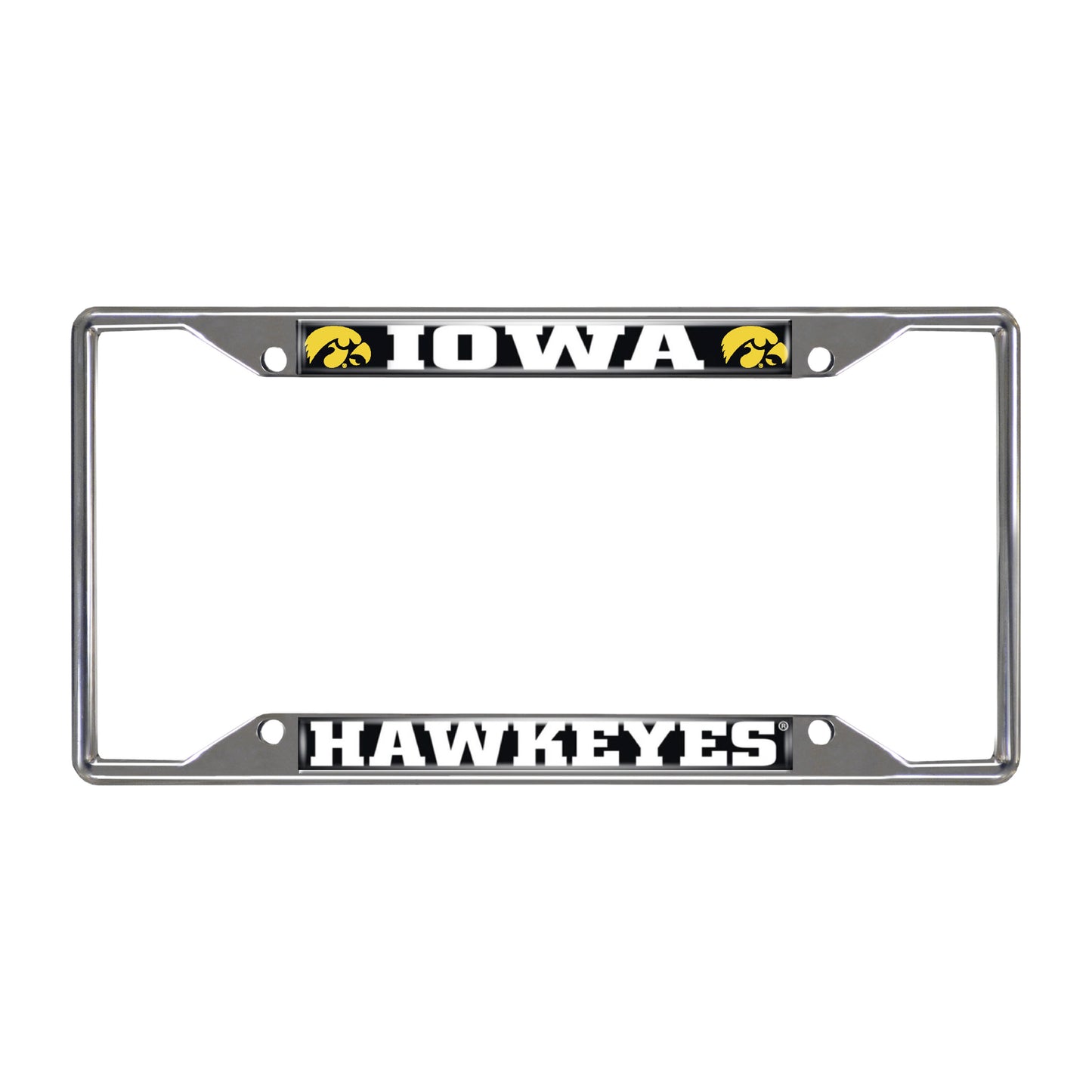 Iowa Chrome License Plate Frame