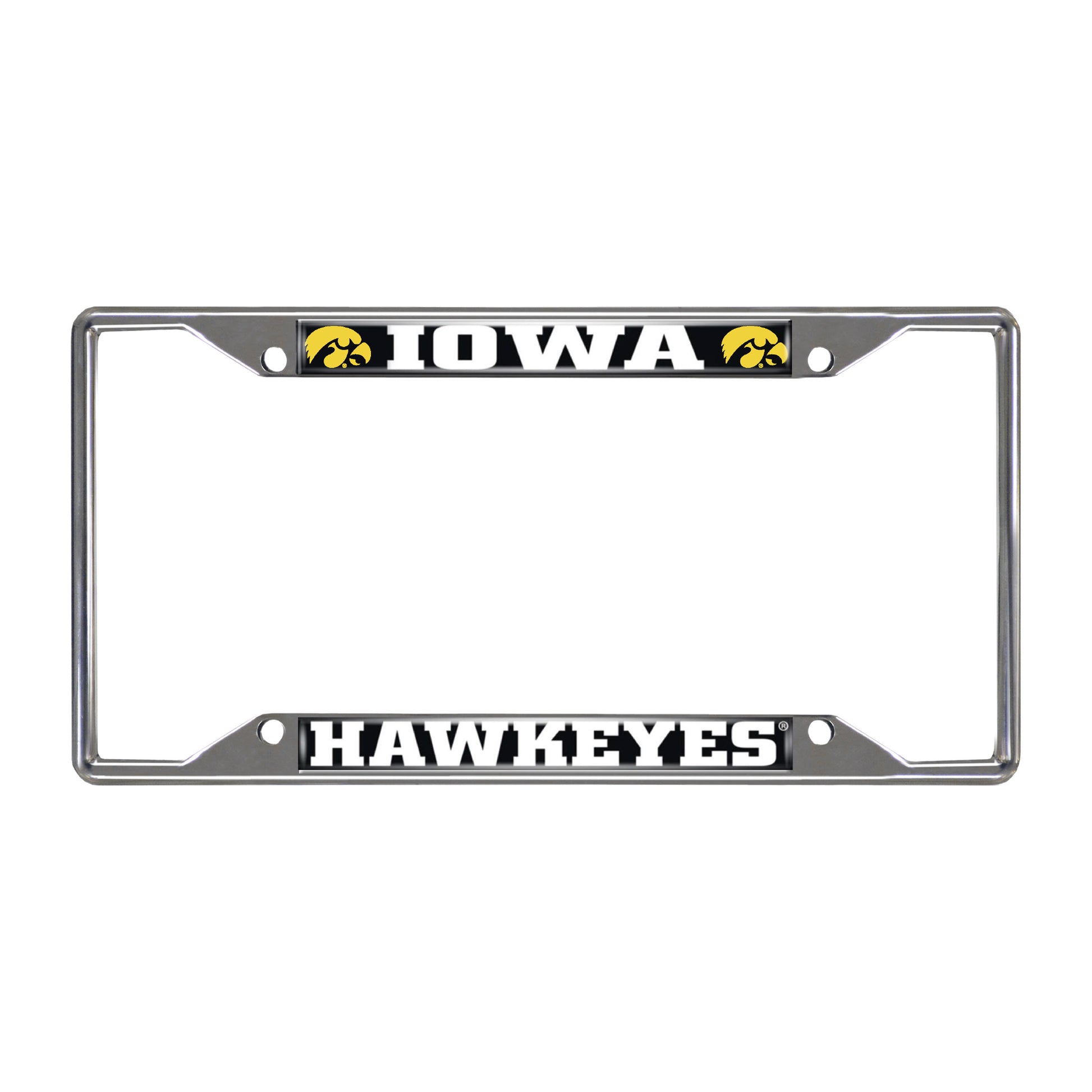 Iowa Chrome License Plate Frame