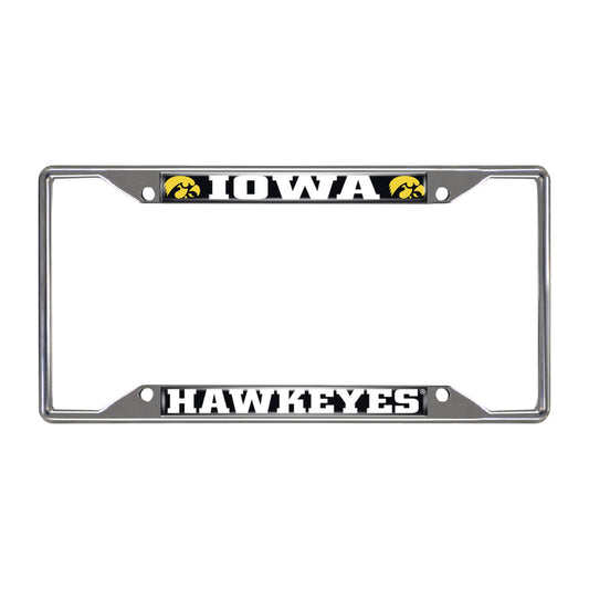 Iowa Chrome License Plate Frame