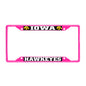 University of Iowa-Pink License Plate Frame